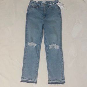 Good American vintage released hem denim - NWT